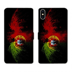 RV Housse cuir portefeuille pour Samsung Galaxy A01 Portugal Aigle