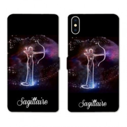 RV Housse cuir portefeuille pour Samsung Galaxy A01 signe zodiaque 2 Sagittaire
