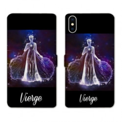 RV Housse cuir portefeuille pour Samsung Galaxy A01 signe zodiaque 2 Vierge