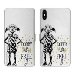 RV Housse cuir portefeuille pour Samsung Galaxy A01 WB License harry potter dobby Free B