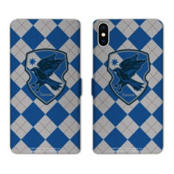 RV Housse cuir portefeuille pour Samsung Galaxy A01 WB License harry potter ecole Ravenclaw