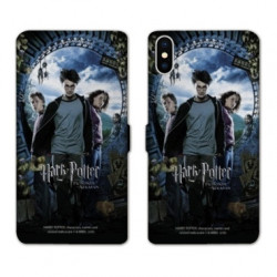 RV Housse cuir portefeuille pour Samsung Galaxy A01 WB License harry potter pattern Azkaban