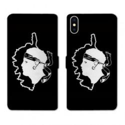 RV Housse cuir portefeuille pour Samsung Galaxy A01 Corse