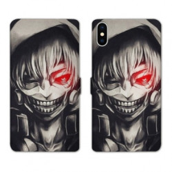 RV Housse cuir portefeuille pour Samsung Galaxy A01 Manga kaneki