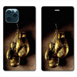 RV Housse cuir portefeuille pour Huawei P40 Boxe gant vintage