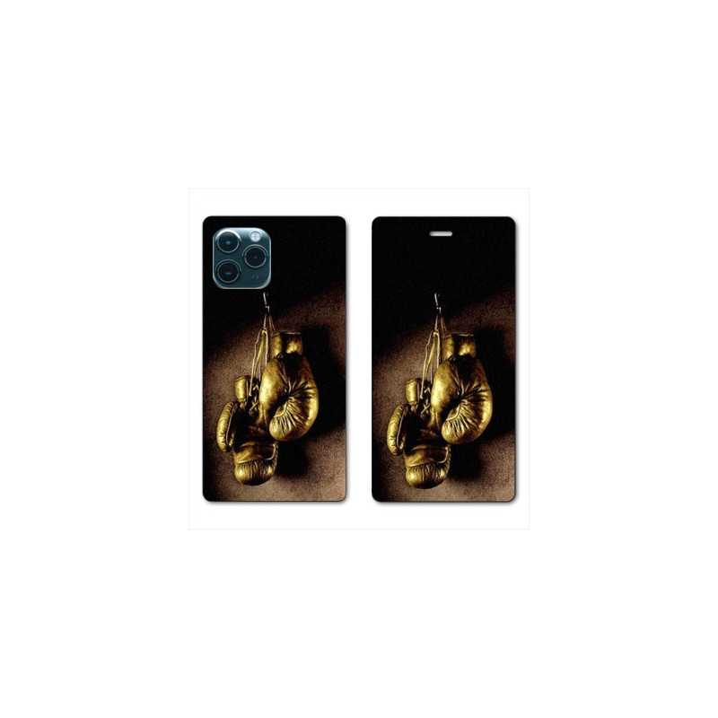 RV Housse cuir portefeuille pour Huawei P40 Boxe gant vintage