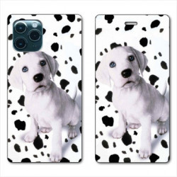 RV Housse cuir portefeuille pour Huawei P40 Chien dalmatien