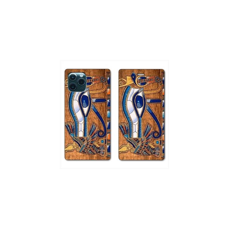 RV Housse cuir portefeuille pour Huawei P40 Egypte Papyrus