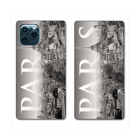 RV Housse cuir portefeuille pour Huawei P40 France Paris Vintage