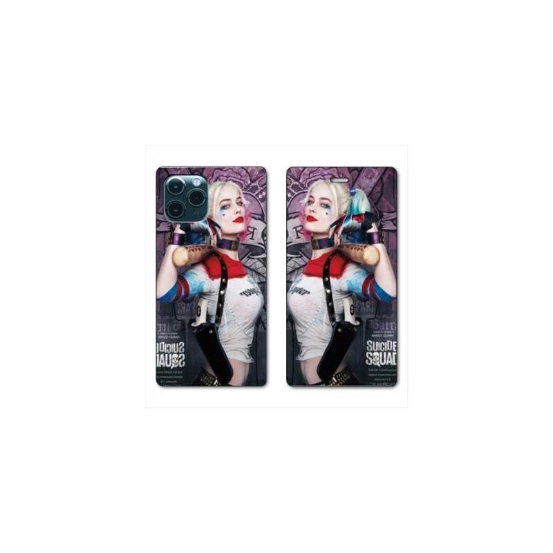 RV Housse cuir portefeuille pour Huawei P40 Harley Quinn Batte