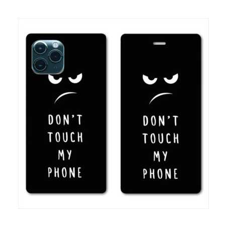 RV Housse cuir portefeuille pour Huawei P40 Humour don't touch