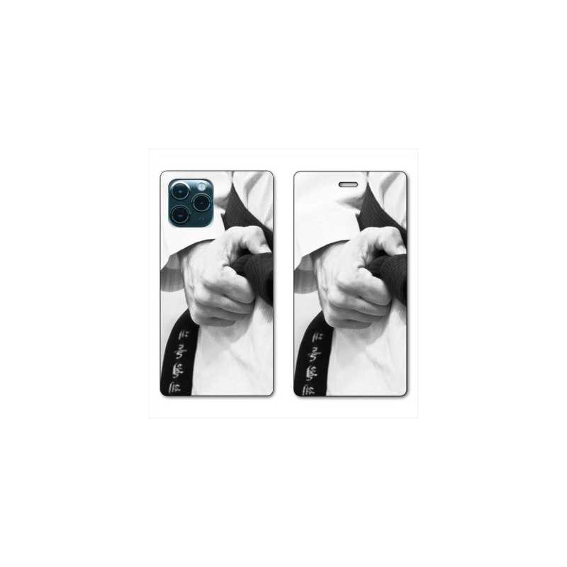 RV Housse cuir portefeuille pour Huawei P40 Judo Kimono