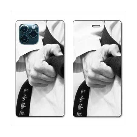 RV Housse cuir portefeuille pour Huawei P40 Judo Kimono