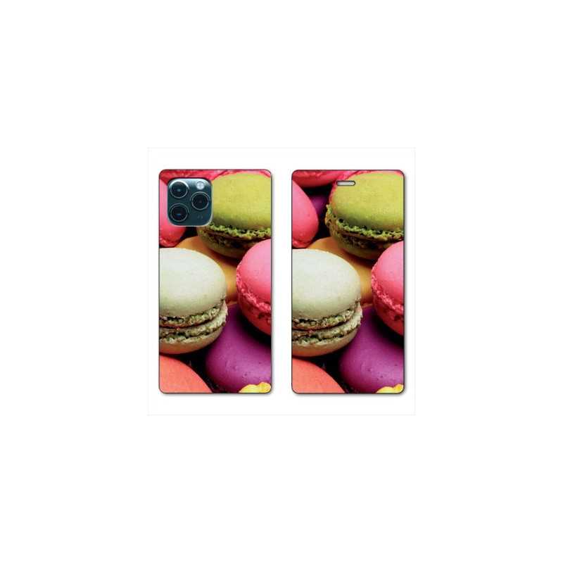 RV Housse cuir portefeuille pour Huawei P40 Macaron