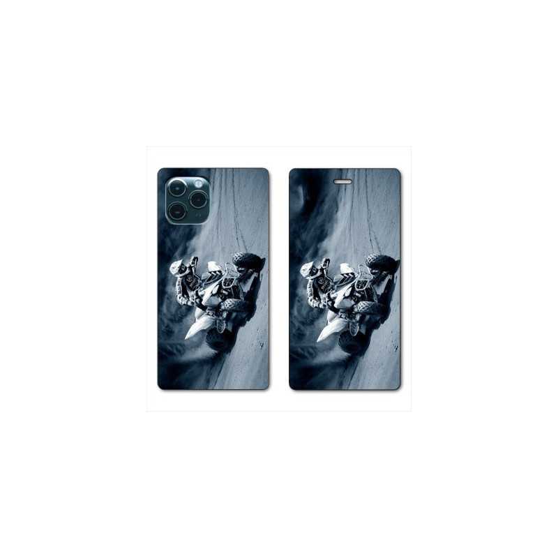 RV Housse cuir portefeuille pour Huawei P40 Moto Quad