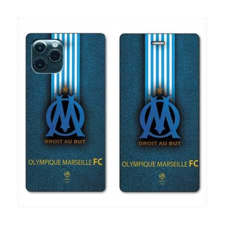 RV Housse cuir portefeuille pour Huawei P40 Olympique Marseille OM Bande