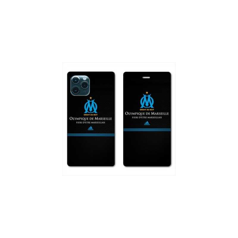 RV Housse cuir portefeuille pour Huawei P40 Olympique Marseille OM Fier etre Marseillais