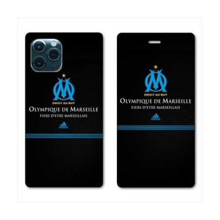 RV Housse cuir portefeuille pour Huawei P40 Olympique Marseille OM Fier etre Marseillais