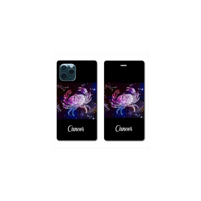 RV Housse cuir portefeuille pour Huawei P40 signe zodiaque 2 Cancer