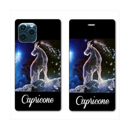 RV Housse cuir portefeuille pour Huawei P40 signe zodiaque 2 Capricorne