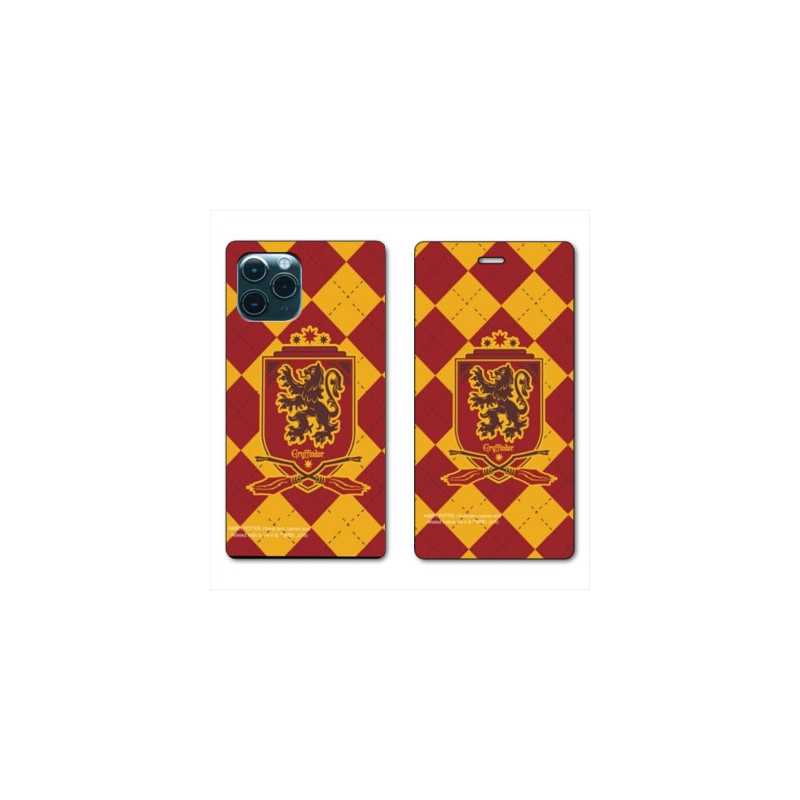 RV Housse cuir portefeuille pour Huawei P40 WB License harry potter ecole Griffindor