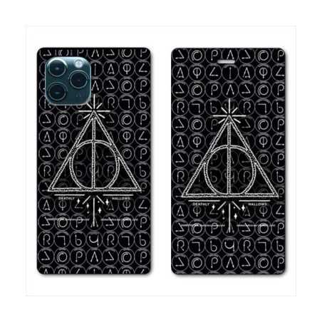 RV Housse cuir portefeuille pour Huawei P40 WB License harry potter pattern triangle noir