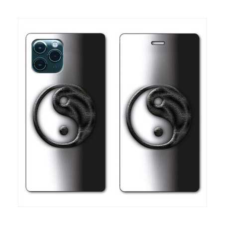 RV Housse cuir portefeuille pour Huawei P40 Yin Yang 3d