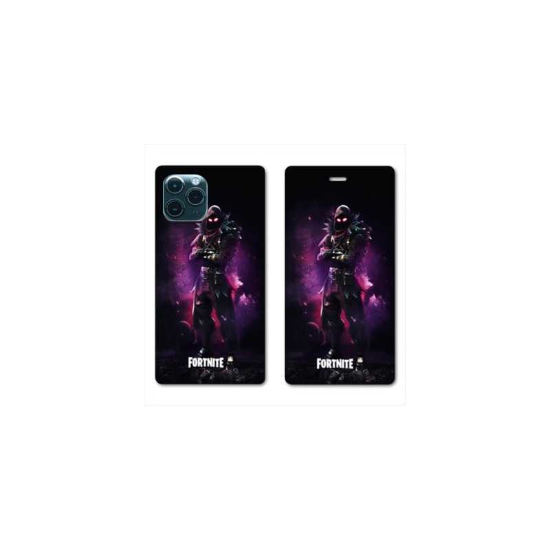 RV Housse cuir portefeuille pour Huawei P40 Fortnite Raven