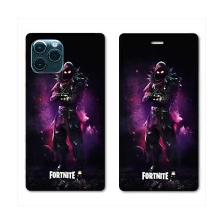 RV Housse cuir portefeuille pour Huawei P40 Fortnite Raven