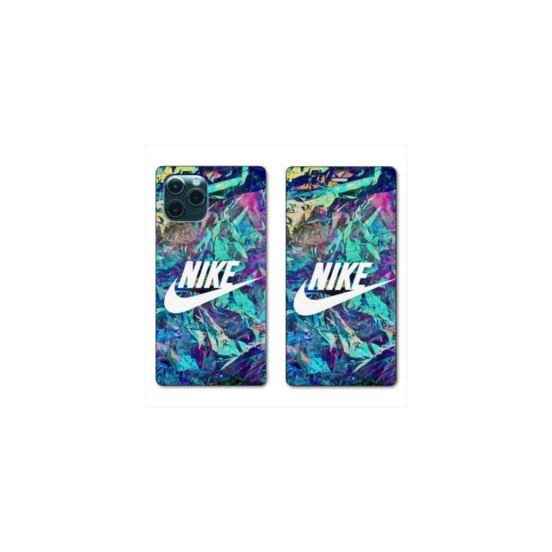 RV Housse cuir portefeuille pour Huawei P40 Nike Turquoise