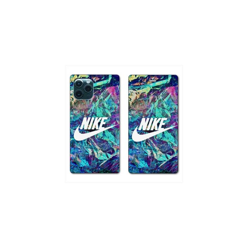 RV Housse cuir portefeuille pour Huawei P40 Nike Turquoise