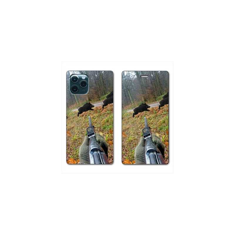 RV Housse cuir portefeuille pour Huawei P40 Pro chasse Vision Tir