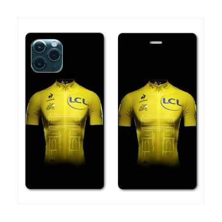 RV Housse cuir portefeuille pour Huawei P40 Pro Cyclisme Maillot jaune