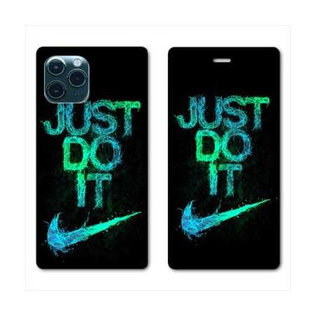 RV Housse cuir portefeuille pour Huawei P40 Pro Nike Just do it