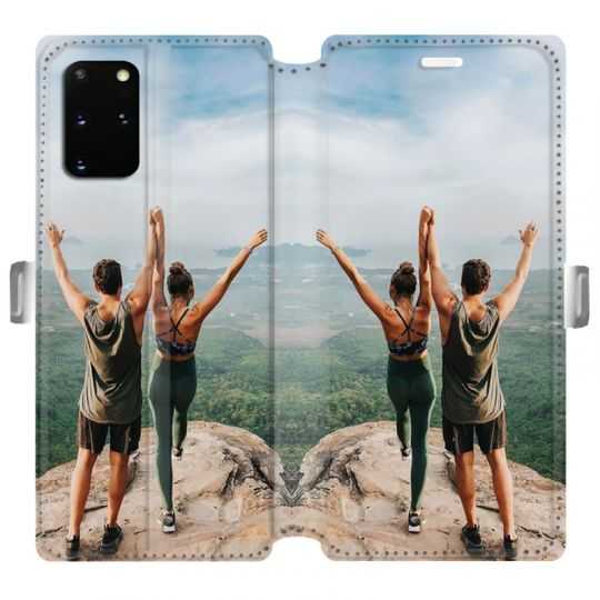 RV Housse cuir portefeuille pour Samsung Galaxy S20 Plus personnalisée recto / verso
