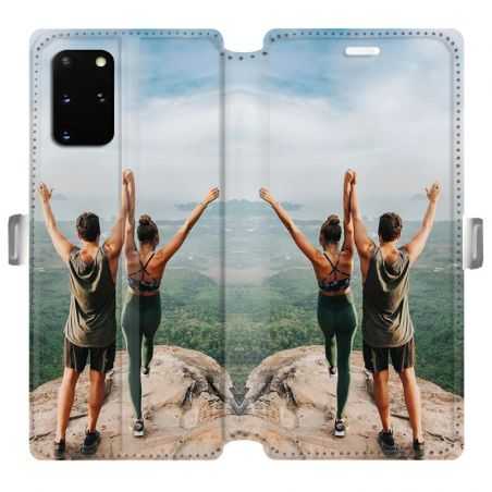 RV Housse cuir portefeuille pour Samsung Galaxy S20 Plus personnalisée recto / verso