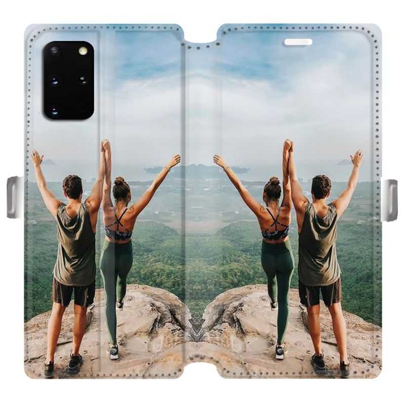 RV Housse cuir portefeuille pour Samsung Galaxy S20 Plus personnalisée recto / verso