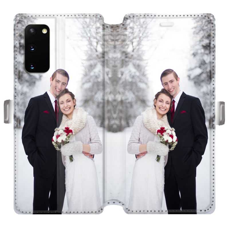 RV Housse cuir portefeuille pour Samsung Galaxy S20 personnalisée recto / verso