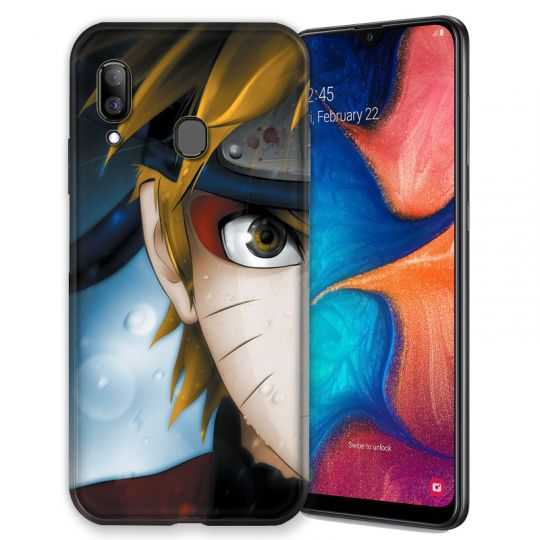Coque pour Samsung Galaxy A20e Manga Naruto blanc