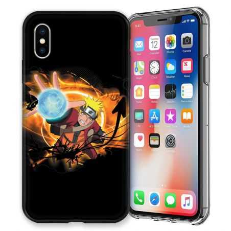 Coque pour iphone X / XS Manga Naruto noir