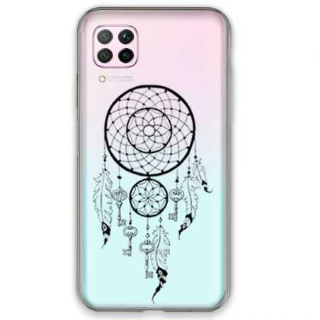 Coque transparente pour Huawei P40 Lite feminine attrape reve cle