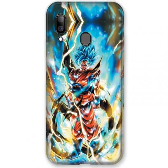 Coque pour Samsung Galaxy A20e Manga Dragon Ball Sangoku Blanc