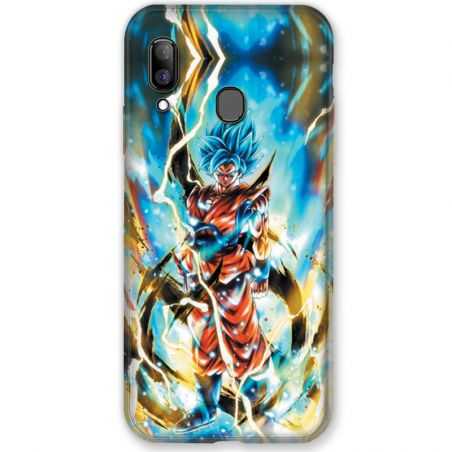 Coque pour Samsung Galaxy A20e Manga Dragon Ball Sangoku Blanc