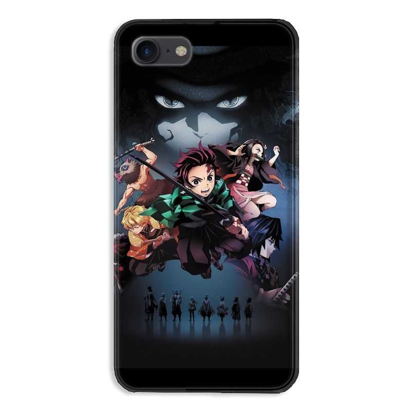 Coque pour iphone 7  / 8 / SE (2020) Manga Demon Slayer Noir