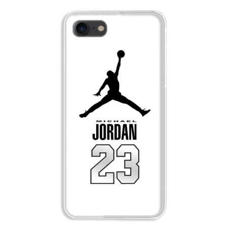 Coque pour iphone 7  / 8 / SE (2020) Jordan 23 Blanc