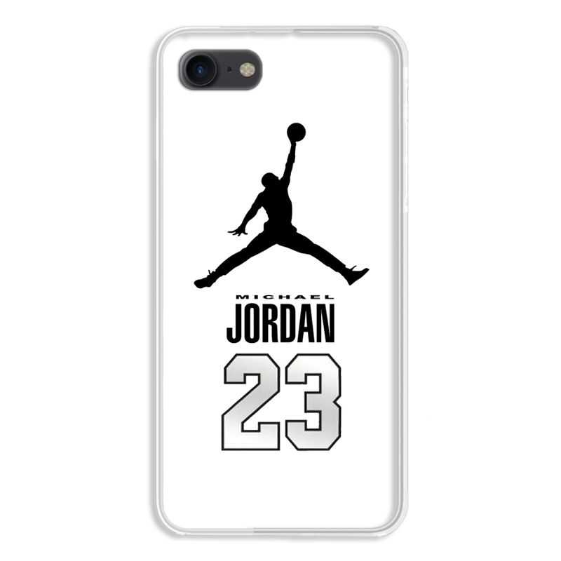 Coque pour iphone 7  / 8 / SE (2020) Jordan 23 Blanc