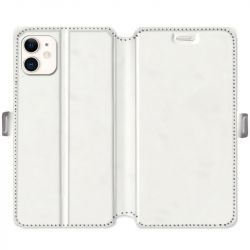 Housse cuir portefeuille Iphone 11 (6.1) personnalisee recto / verso