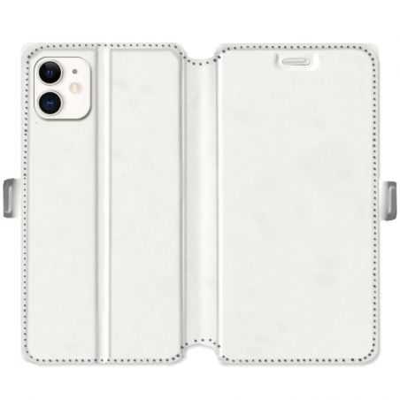 Housse cuir portefeuille Iphone 11 (6.1) personnalisee recto / verso