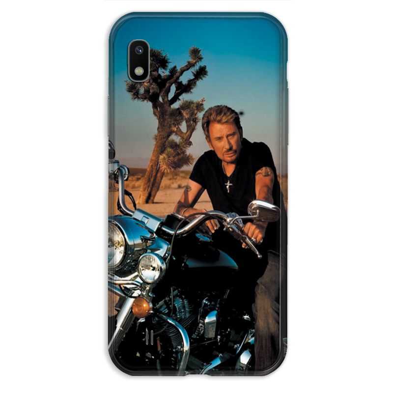 Coque pour Samsung Galaxy A10 Johnny Hallyday Moto