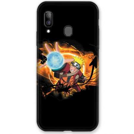 Coque pour Samsung Galaxy A20e Manga Naruto noir